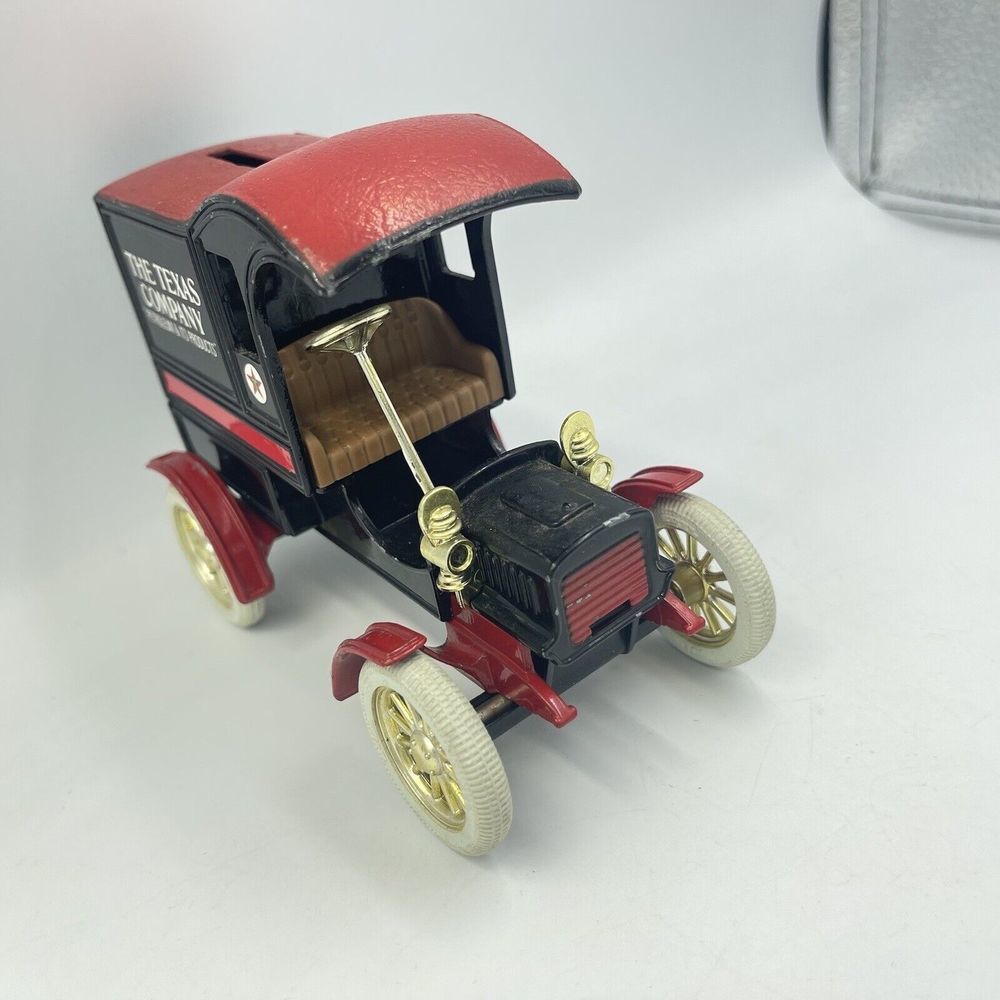 Vintage Texaco #1 Ertl 1905 Ford Model T Van Truck Bank The Texas Company - Picture 7 of 16